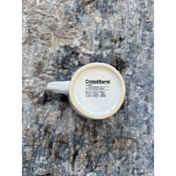 Crate & Barrel MARIN White Stoneware Coffee Mug 4 1/2" Tall - 8 Avail - Picture 5 of 5
